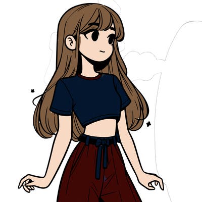 girl in a cute crop top