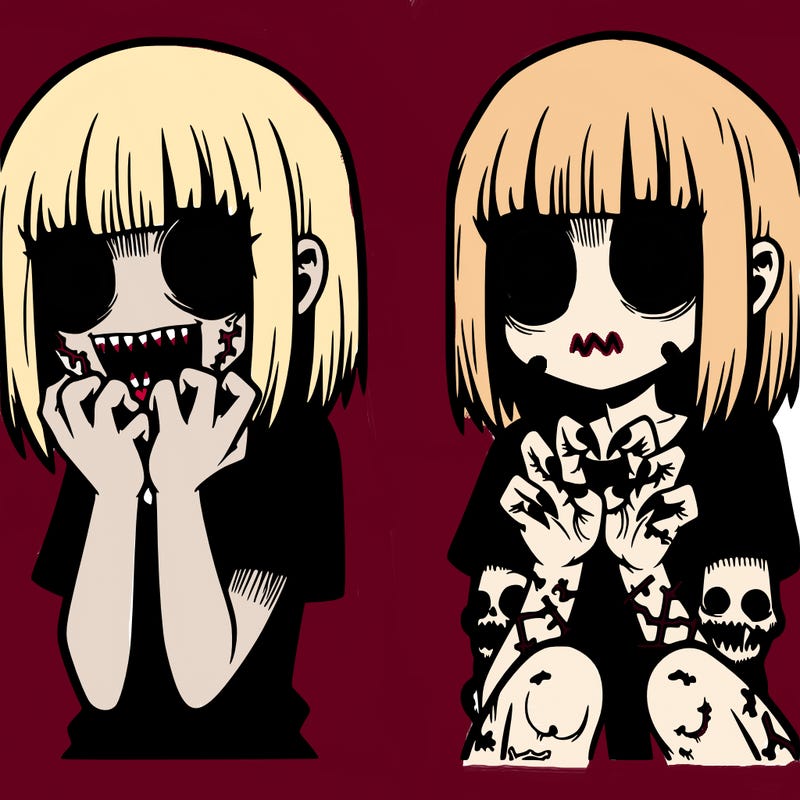 scary  girl manga
