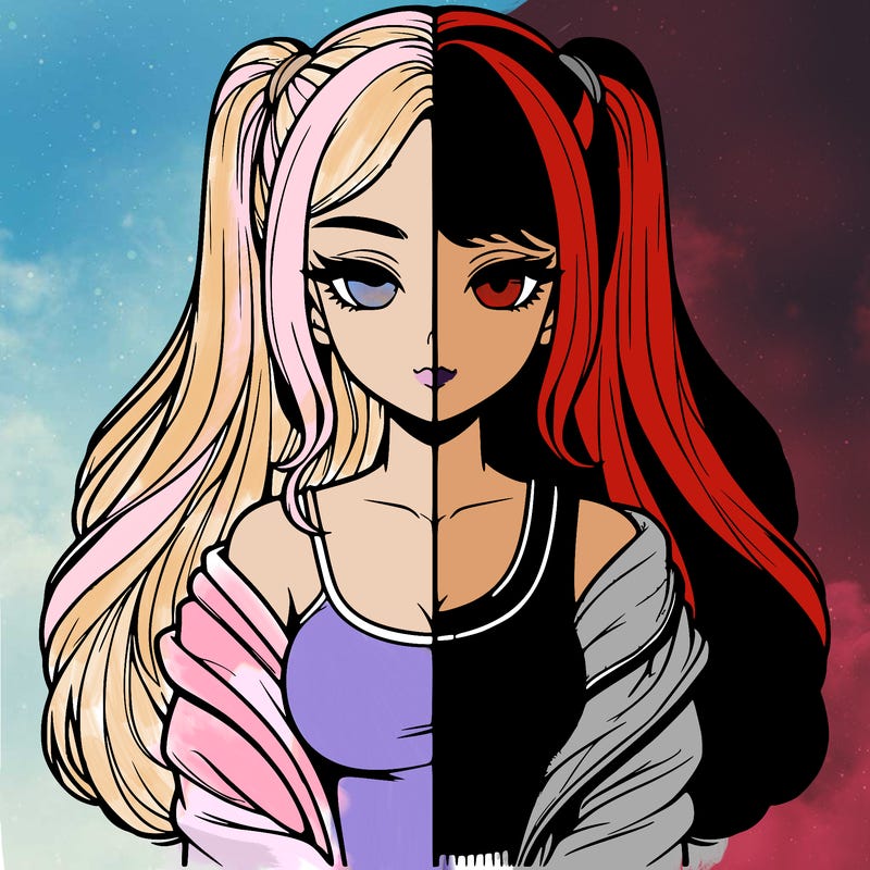 realistic girl split