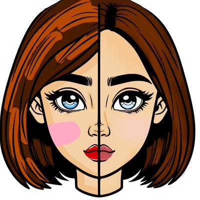 realistic girl split