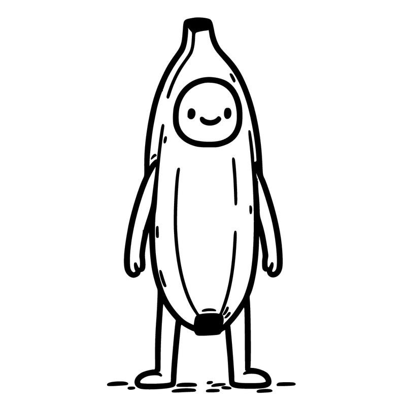 a guy with a banana suit