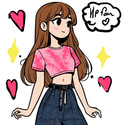 girl in a cute crop top