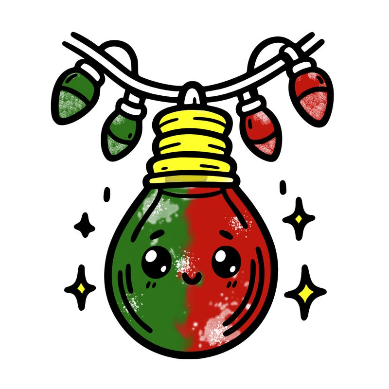 small bulb of a garland