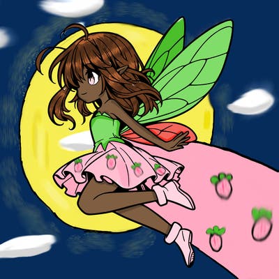 manga fairy flying