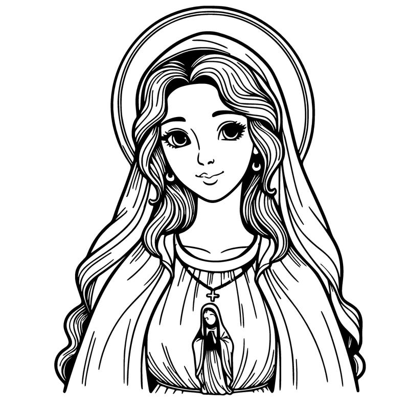 saint mother mary, beautiful