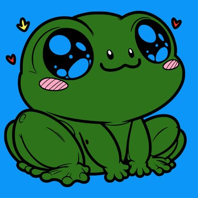 cute frog person realistic