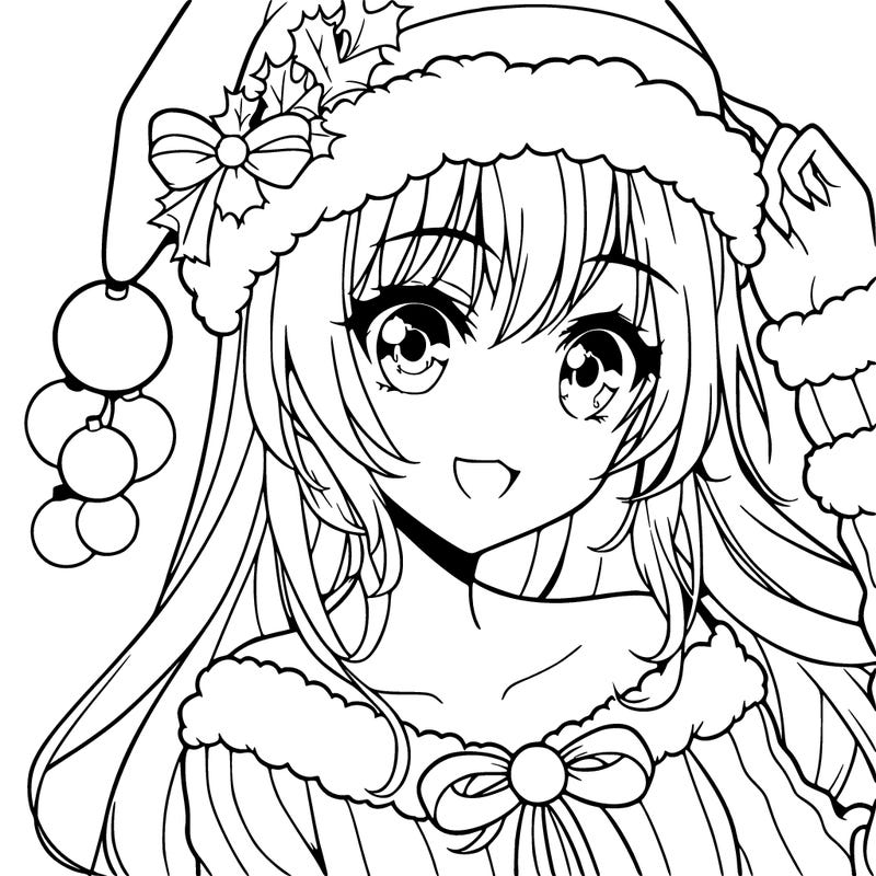 christmas girl anime