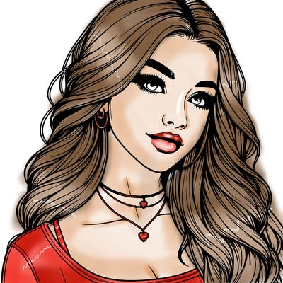 detailed realistic girl