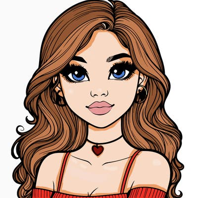 realistic pretty girl