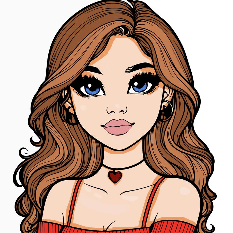 realistic pretty girl