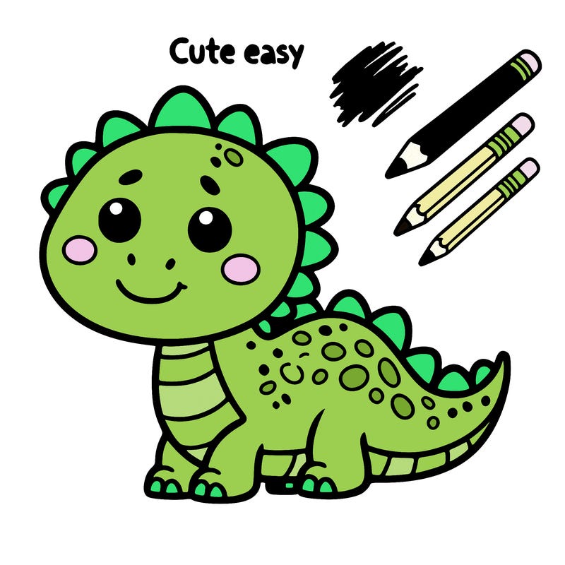 cute easy dino