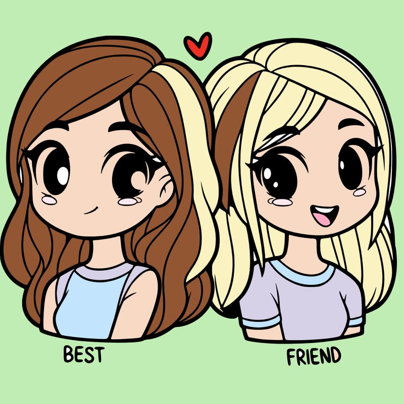 2 girl bff