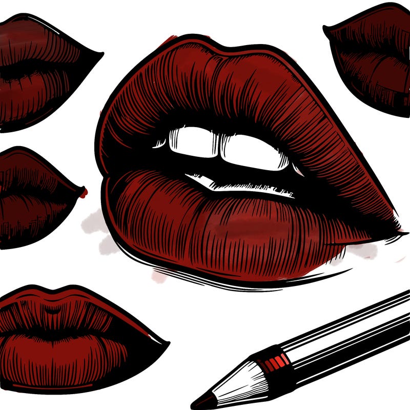 realistic  lips