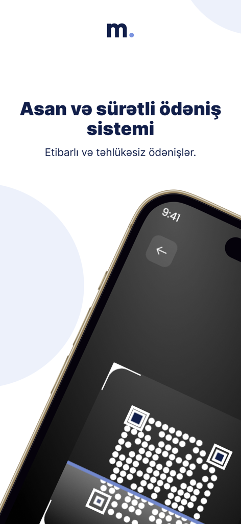 Mobil Notariat app interface displaying a QR code scanner for secure and fast payments