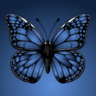 butter fly realistic