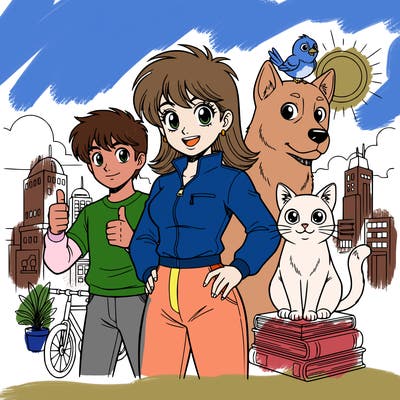 unique, idealistic, easy to draw but beautiful. make it pop…i want it be easy to like! make sure it is creative but nice, and all the outlines are perfect.