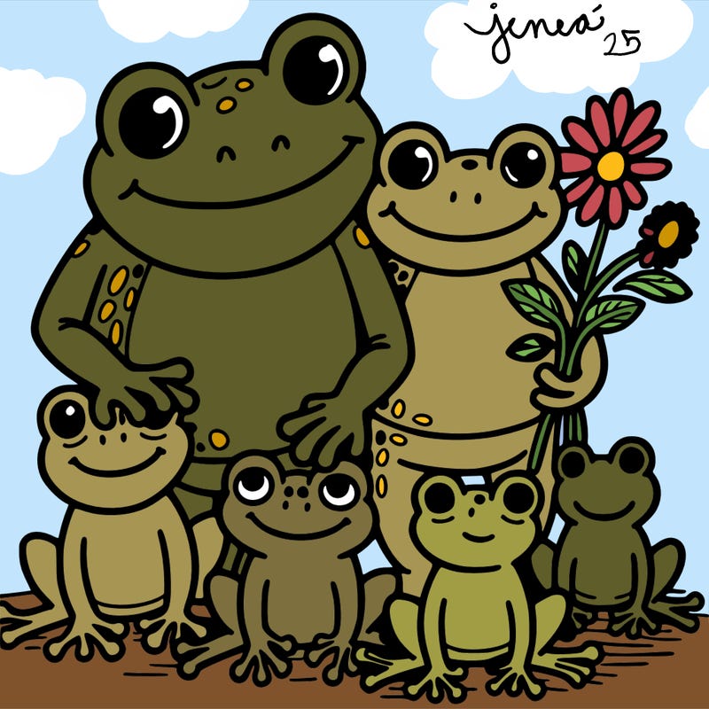 frog family