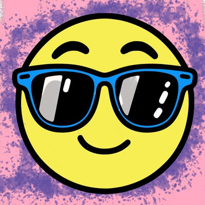 emoji with sunglasses