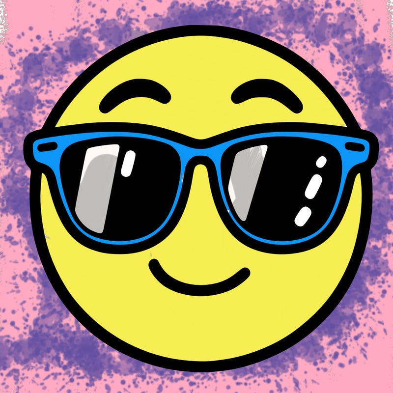 emoji with sunglasses