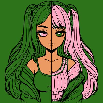 realistic girl split
