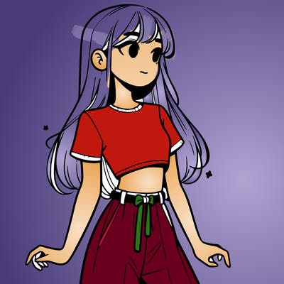 girl in a cute crop top