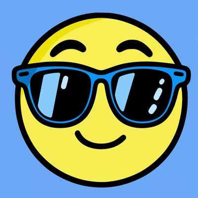 emoji with sunglasses