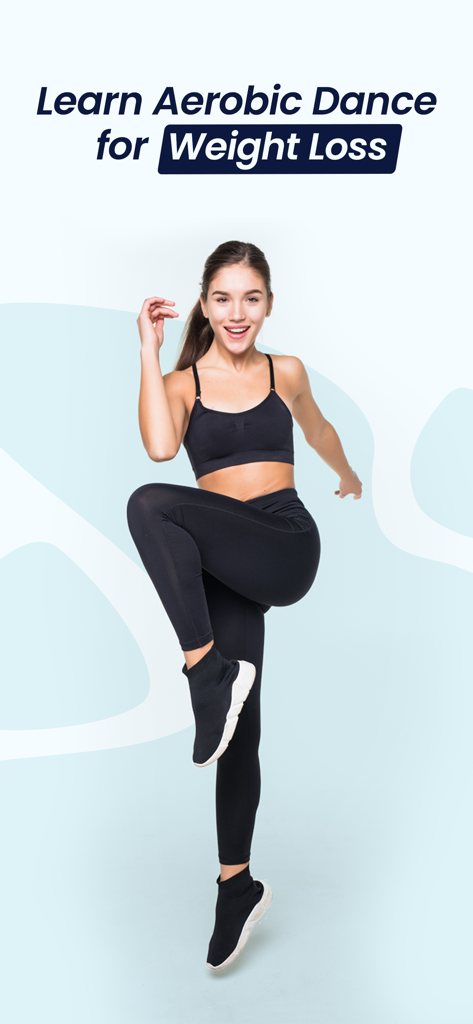 Dance Fit - Weight Loss Moves - Una donna in abiti da allenamento esegue una mossa di danza aerobica