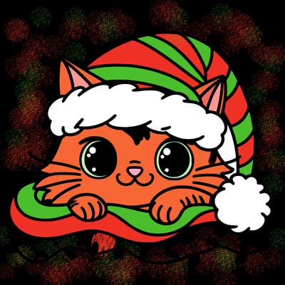 cat christmas