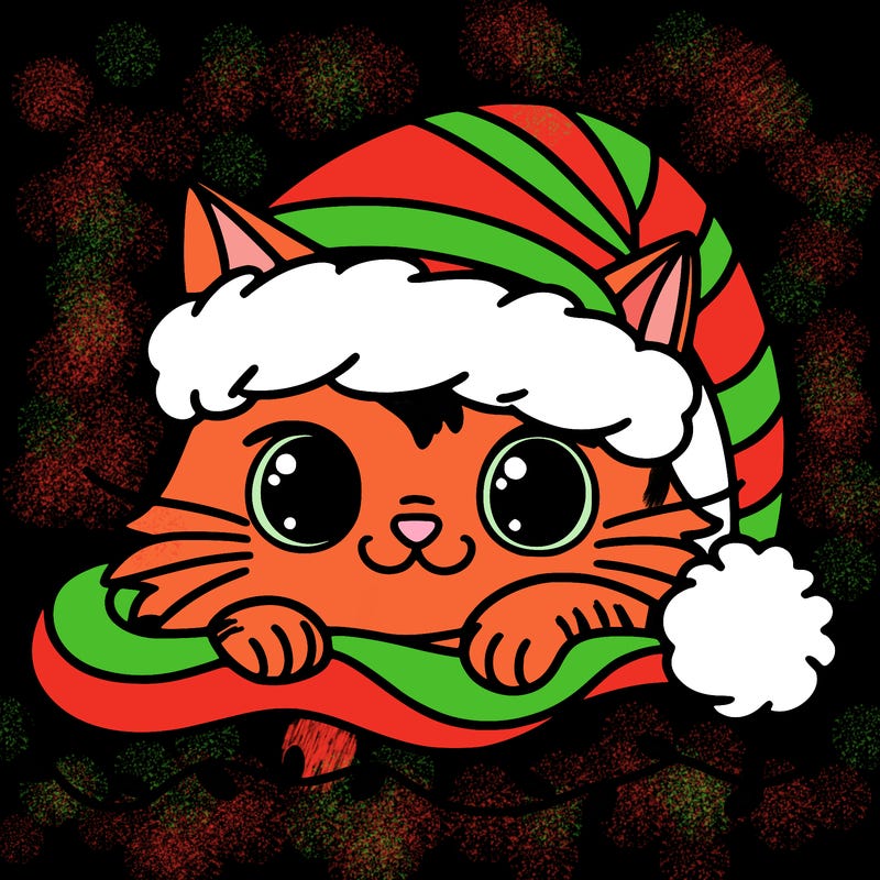 cat christmas