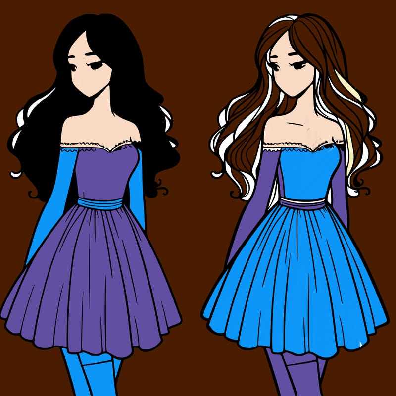 woman in a short flowy dress