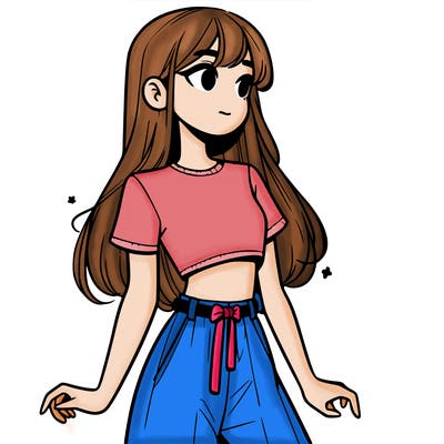 girl in a cute crop top