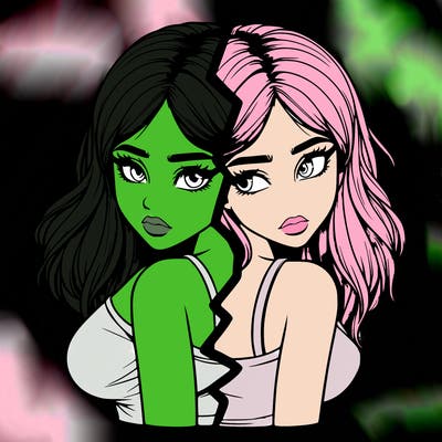 realistic girl split