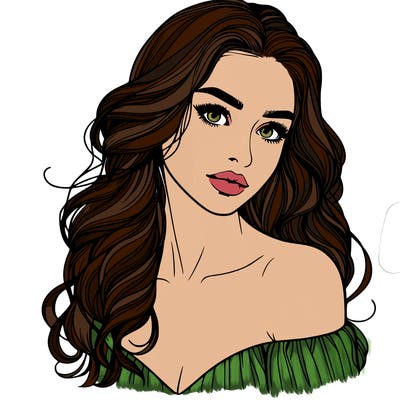 beautiful realistic girl