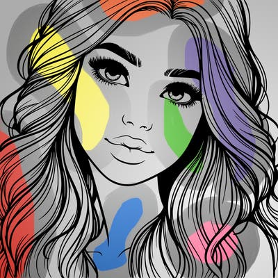 beautiful realistic girl