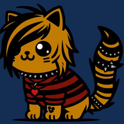 emo cat