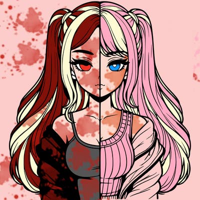 realistic girl split