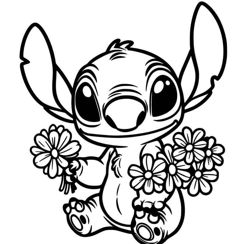 stitch with flowers