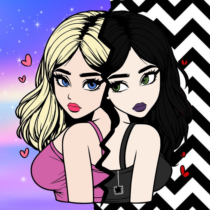 realistic girl split