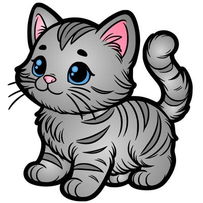 little tabby cat