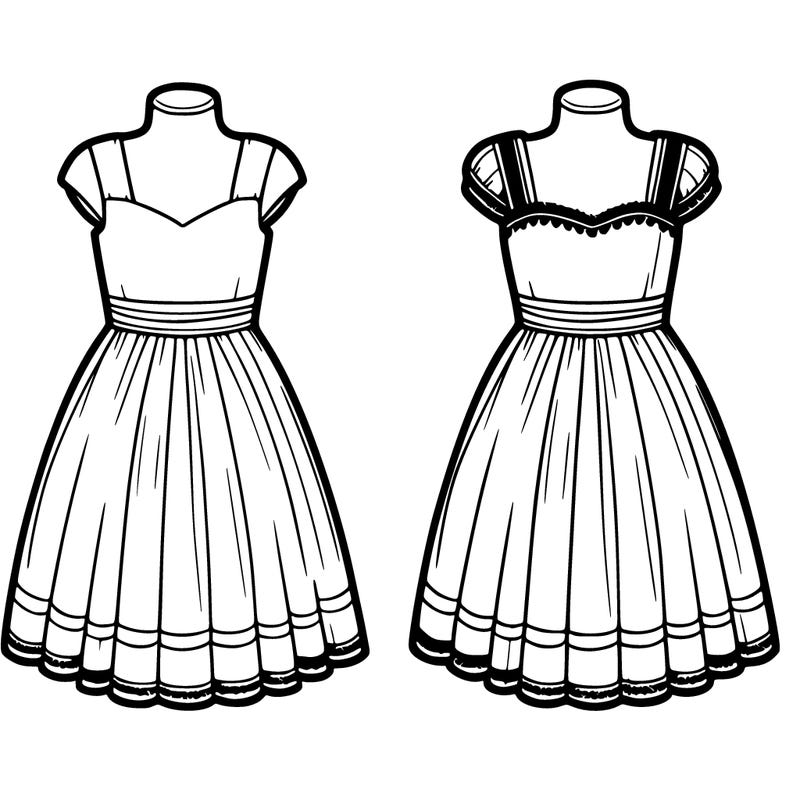 modeled dress