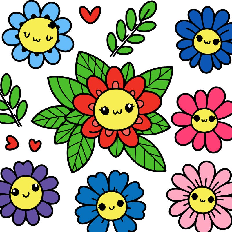 cute flower patterns