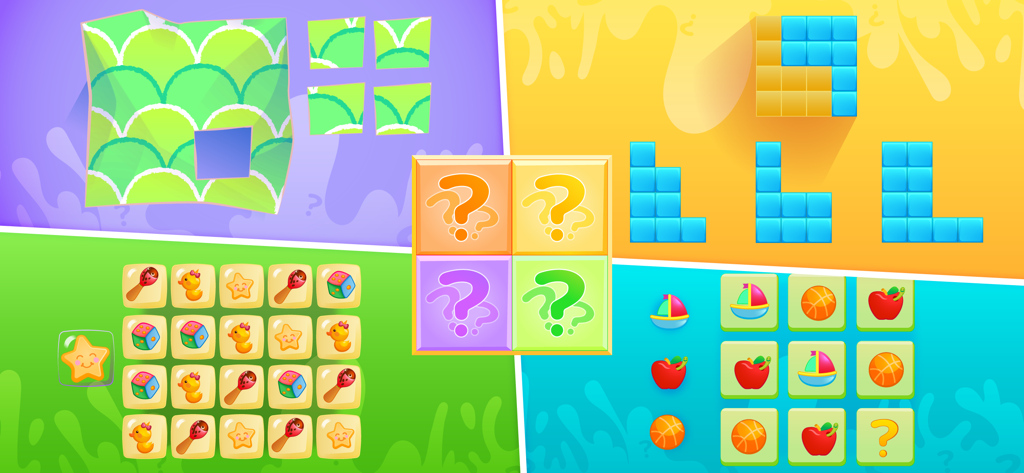 My Baby Care 2 - Daycare Game - A collection of colorful logic puzzles and memory matching games for children