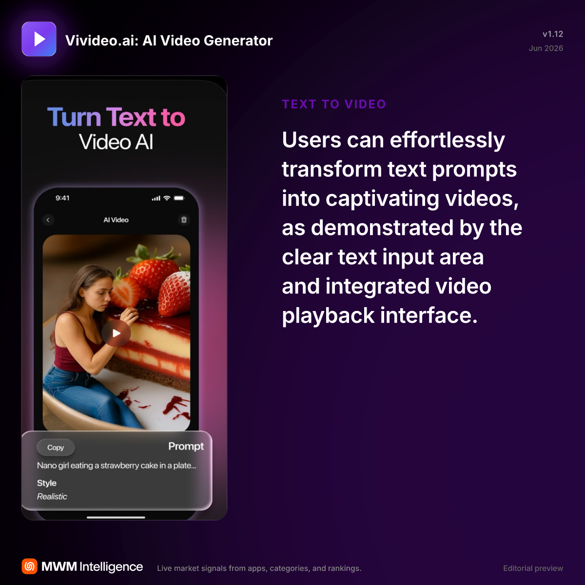 Vivideo.ai: AI Video Generator - Photo & Video App | MWM