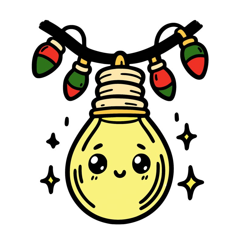 small bulb of a garland