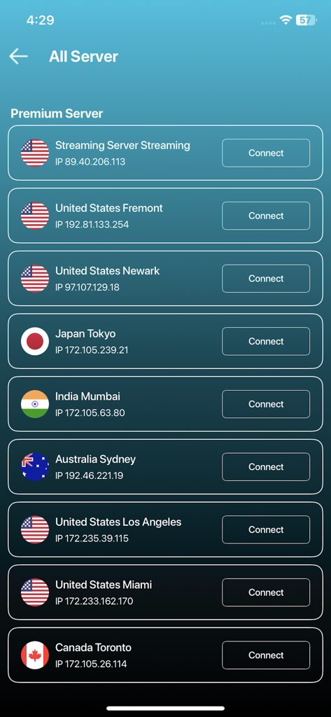 List of premium global VPN servers for high speed gaming