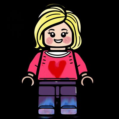 lego mini figure girl