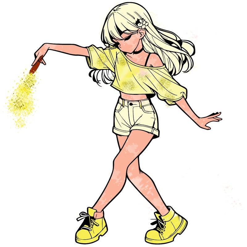 realistic girl danceing