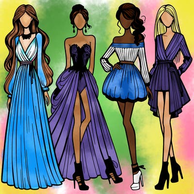 fashion models dresses