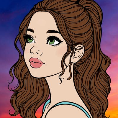 beautiful realistic girl