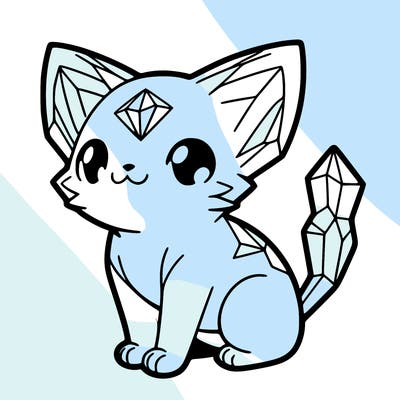 crystal kitten